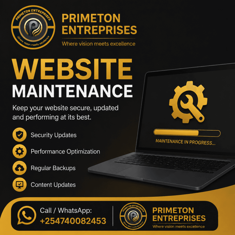 Website maintenance services with excellence