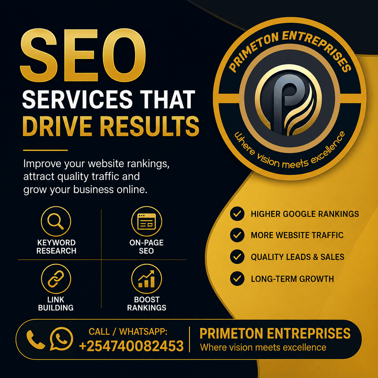 Premium SEO services for growth